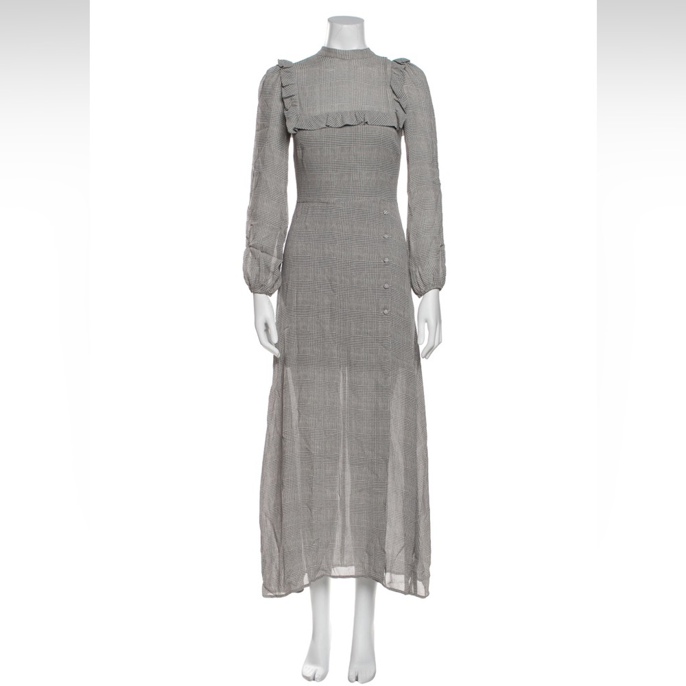 Reformation plaid print dress XS